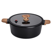 Алюмінієва каструля з керамічним покриттям антипригарним 7.7 л Ø 30 см чорна MGC HP-4-455B (LG-2358506373) Алюмінієва каструля з керамічним покриттям антипригарним 7.7 л Ø 30 см чорна MGC HP-4-455B (LG-2358506373)