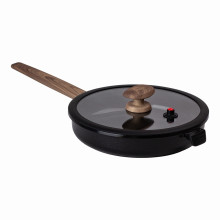 Алюмінієва сковорода 2,7 л з керамічним покриттям антипригарним Ø 26 см чорна MGC HP-4-458B (LG-2358506379)