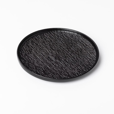 Тарілка порцелянова 20 см плоска чорна HP-7-736 (LG-2394098798)