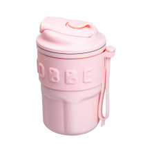 Термочашка Chiobbe з трубочкою та ремінцем 450 мл рожева HP-14-18P (LG-2394098859) Термочашка Chiobbe з трубочкою та ремінцем 450 мл рожева HP-14-18P (LG-2394098859)