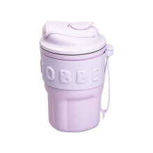 Термочашка Chiobbe з трубочкою та ремінцем 450 мл бузкова HP-14-18V (LG-2394098862) Термочашка Chiobbe з трубочкою та ремінцем 450 мл бузкова HP-14-18V (LG-2394098862)