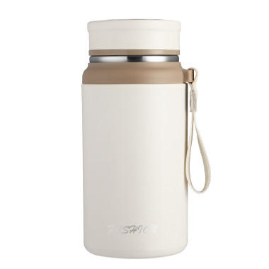 Термос Fashionна з датчиком температури 700 мл Білий (LG-2394098869)