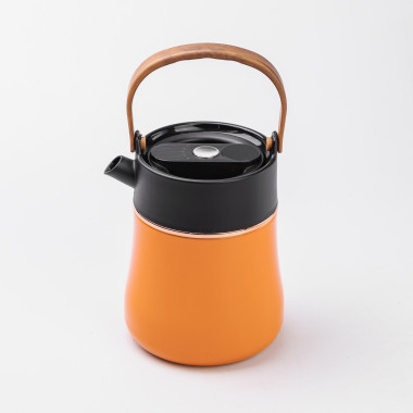 Чайник термос із датчиком температури та вакуумною ізоляцією 700 мл помаранчевий (LG-2394098874)
