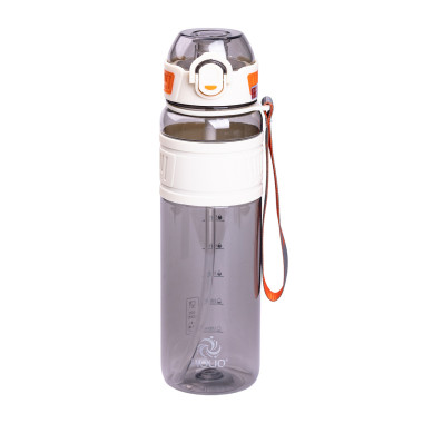 Пляшка для води Houo спортивна 1 літр з фліп кришкою біла (LG-2394098901)