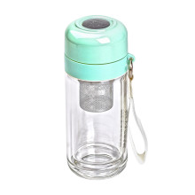 Термос скляний Hexagram із подвійними стінками та заварником 240 мл зелений (LG-2394098908) Термос скляний Hexagram із подвійними стінками та заварником 240 мл зелений (LG-2394098908)