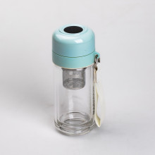 Термос скляний Hexagram із подвійними стінками та заварником 240 мл м'ятний (LG-2394098909) Термос скляний Hexagram із подвійними стінками та заварником 240 мл м'ятний (LG-2394098909)