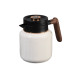 Чайник термос з індикатором температури та заварником 1 л білий (LG-2394098923)
