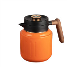 Чайник термос з індикатором температури та заварником 1 л помаранчевий (LG-2394098926) Чайник термос з індикатором температури та заварником 1 л помаранчевий (LG-2394098926)