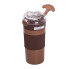 Термочашка з трубочкою 400 мл Коричневий HPGM3001BR (LG-2028444725)