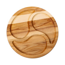 Менажниця дерев'яна 25 см кругла на 3 секції, ясен (LG-T10W250) Менажниця дерев'яна 25 см кругла на 3 секції, ясен (LG-T10W250)