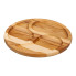Менажниця дерев'яна 35 см кругла на 3 секції, ясен (LG-T12W350)