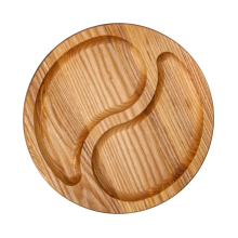 Менажниця дерев'яна 25 см кругла на 2 секції (LG-T45W250) Менажниця дерев'яна 25 см кругла на 2 секції (LG-T45W250)