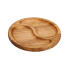 Менажниця дерев'яна 25 см кругла на 2 секції (LG-T45W250)