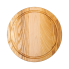 Обробна дерев'яна дошка кругла 25 см для подачі нарізки ясен (LG-C10W250)