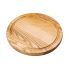 Обробна дерев'яна дошка кругла 25 см для подачі нарізки ясен (LG-C10W250)