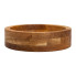 Дерев'яна миска для подачі 27 см глибока з дуба (LG-B1W270226)