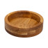 Дерев'яна миска для подачі 27 см глибока з дуба (LG-B1W270226)