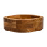 Дерев'яна миска для подачі 25 см глибока з дуба (LG-B2W250206)