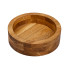 Дерев'яна миска для подачі 25 см глибока з дуба (LG-B2W250206)
