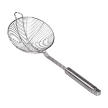 Шумовка из нержавеющей стали Ø 16 см для фритюра с длинной ручкой HP-19-16-16CM