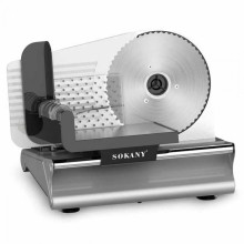 Слайсер профессиональный Sokany 500 Вт ломтерезка для мяса SK-446