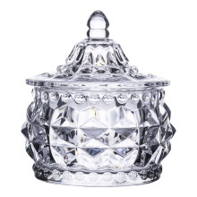 Конфетница стеклянная c крышкой Ø 8 см круглая HP-YH-3 Конфетница стеклянная c крышкой Ø 8 см круглая HP-YH-3