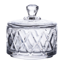Конфетница с крышкой Ø 6.5 см ваза конфетница круглая стеклянная HP-YH-28 Конфетница с крышкой Ø 6.5 см ваза конфетница круглая стеклянная HP-YH-28