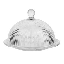 Блюдо сервировочное с крышкой Ø 20 см стеклянное прозрачное для десертов, выпечки, фруктов HP-YH-43 Блюдо сервировочное с крышкой Ø 20 см стеклянное прозрачное для десертов, выпечки, фруктов HP-YH-43