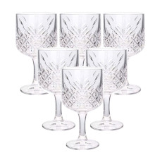 Бокалы для вина на высокой ножке набор 6 шт винный бокал стеклянный прозрачный 400 мл HP-YH-44 Бокалы для вина на высокой ножке набор 6 шт винный бокал стеклянный прозрачный 400 мл HP-YH-44