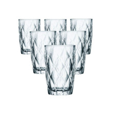 Набор стаканов для напитков 6 шт из толстого стекла 400 мл стаканы для холодных напитков HP-YH-63