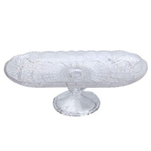 Фруктовница стеклянная на ножке 33.5х15х10 см овальная ваза для фруктов HP-YH-82 Фруктовница стеклянная на ножке 33.5х15х10 см овальная ваза для фруктов HP-YH-82