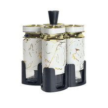 Набор баночек для специй 4 шт 120 мл карусель для хранения специй HP-1330