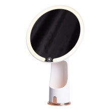 Зеркало косметическое 18.5х10х29 см с подсветкой Белое HP-10-1AW