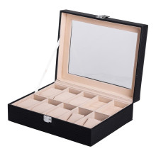 Шкатулка для украшений из эко кожи с зеркалом органайзер для ювелирных изделий HP-5-6B