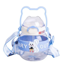 Пляшка для води дитяча з трубочкою 580 мл з ручкою та ремінцем 15 см Синя HP-14-37BL (LG-HP-14-37BL) Пляшка для води дитяча з трубочкою 580 мл з ручкою та ремінцем 15 см Синя HP-14-37BL (LG-HP-14-37BL)