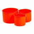 Набір форм для випічки паски силіконові 3 шт 1.7 л, 1 л, 0.6 л форми для паски Червоні HP-35-553R (LG-HP-35-553R)