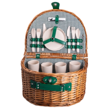 Кошик плетений для пікніка з посудом на 4 персони 41х31х22 см набір посуду туристичний для кемпінгу HP-ZQ-2 (LG-HP-ZQ-2) Кошик плетений для пікніка з посудом на 4 персони 41х31х22 см набір посуду туристичний для кемпінгу HP-ZQ-2 (LG-HP-ZQ-2)