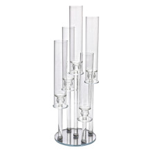 Підсвічник скляний на 5 свічок 20×72.5 см підсвічник декоративний прозорий на ніжці HP-4-64 (LG-HP-4-64) Підсвічник скляний на 5 свічок 20×72.5 см підсвічник декоративний прозорий на ніжці HP-4-64 (LG-HP-4-64)