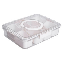 Контейнер для їжі з 8 відсіками 31х24х7 см судок для їжі пластиковий 2.5 л Білий HP-27-3 (LG-HP-27-3) Контейнер для їжі з 8 відсіками 31х24х7 см судок для їжі пластиковий 2.5 л Білий HP-27-3 (LG-HP-27-3)