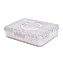 Контейнер для їжі з ручкою 31х24х7 см пластиковий харчовий контейнер 2.5 л HP-27-10 (LG-HP-27-10) Контейнер для їжі з ручкою 31х24х7 см пластиковий харчовий контейнер 2.5 л HP-27-10 (LG-HP-27-10)