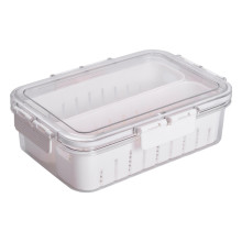 Контейнер для їжі з 2 відсіками 23.5х17х7 см судок для їжі пластиковий 1.4 л Білий HP-27-11 (LG-HP-27-11) Контейнер для їжі з 2 відсіками 23.5х17х7 см судок для їжі пластиковий 1.4 л Білий HP-27-11 (LG-HP-27-11)