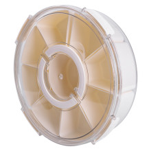 Контейнер для їжі з 9 відсіками пластиковий Ø29 см харчовий контейнер для зберігання їжі 3.5 л Бежевий HP-27-14 (LG-HP-27-14) Контейнер для їжі з 9 відсіками пластиковий Ø29 см харчовий контейнер для зберігання їжі 3.5 л Бежевий HP-27-14 (LG-HP-27-14)