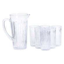 Глечик 1.2 літра зі склянками 6 штук по 320 мл графин для компоту соку води лимонаду HP-19-5 (LG-HP-19-5) Глечик 1.2 літра зі склянками 6 штук по 320 мл графин для компоту соку води лимонаду HP-19-5 (LG-HP-19-5)