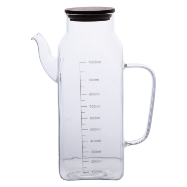 Ємність для олії та оцту з бамбуковою кришкою 1 літр HP-34-2 (LG-HP-34-2)