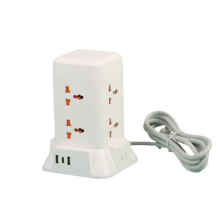 Мережевий фільтр подовжувач 4.8 м з лампою на 6 універсальних розеток з 2 USB, 1 Type-C, бездротова зарядка HP-5-3MF (LG-HP-5-3MF)