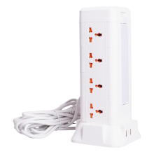 Мережевий фільтр подовжувач 4.8 м з лампою на 12 універсальних розеток з 2 USB 1 Type-C бездротова зарядка HP-5-11MF (LG-HP-5-11MF)