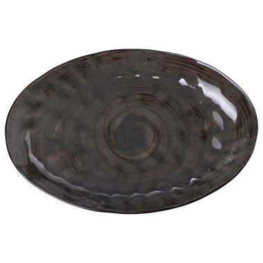 Тарілка порцелянова плоска овальна 35 х 23.5 см сервірувальне блюдо для нарізки Lugi HP23392 (LG-HP23392)