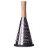 Conical three-sided stainless steel hand grater with wooden handle 11×24 (cm) HP-8-3 (LG-HP-8-3)