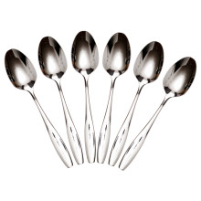 Набір столових ложок 6 штук з нержавіючої сталі 20 (см) Срібло HP-8-17 (LG-HP-8-17)