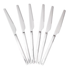 Набір столових ножів 6 штук з нержавіючої сталі 23 (см) Срібло HP-8-26 (LG-HP-8-26)
